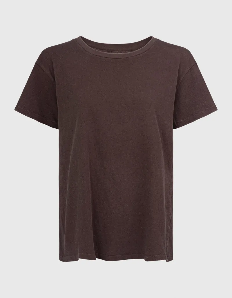 Relaxed T-Shirt Brady mit Destroyed Details
