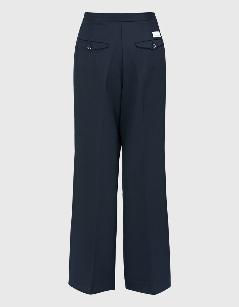Wide-Leg Bundfaltenhose Eldara