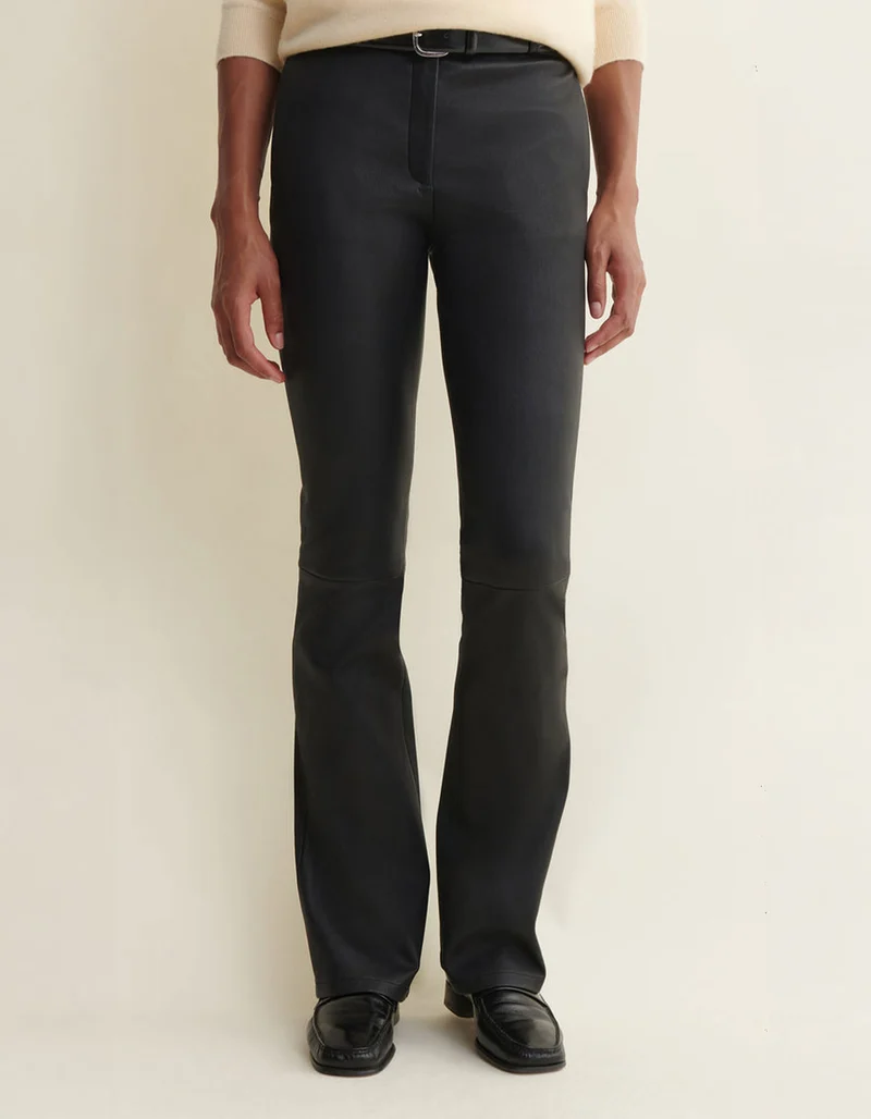 Flare-Leg Lederhose Lucia
