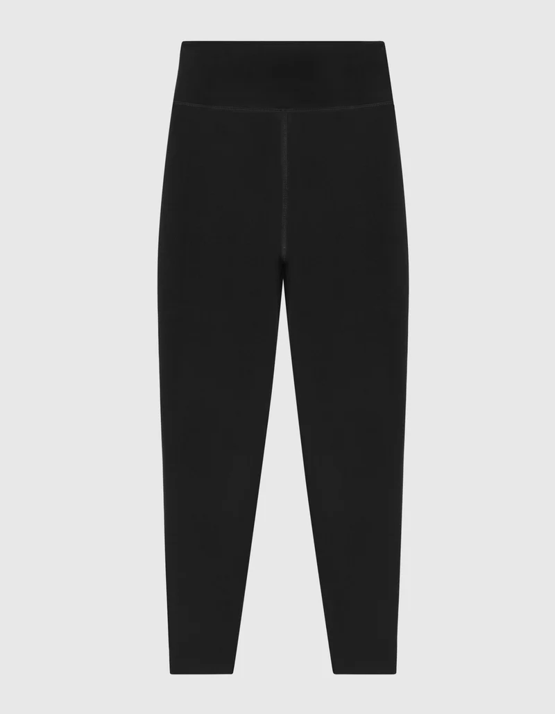 Cropped Leggings mit Logo-Schriftzug