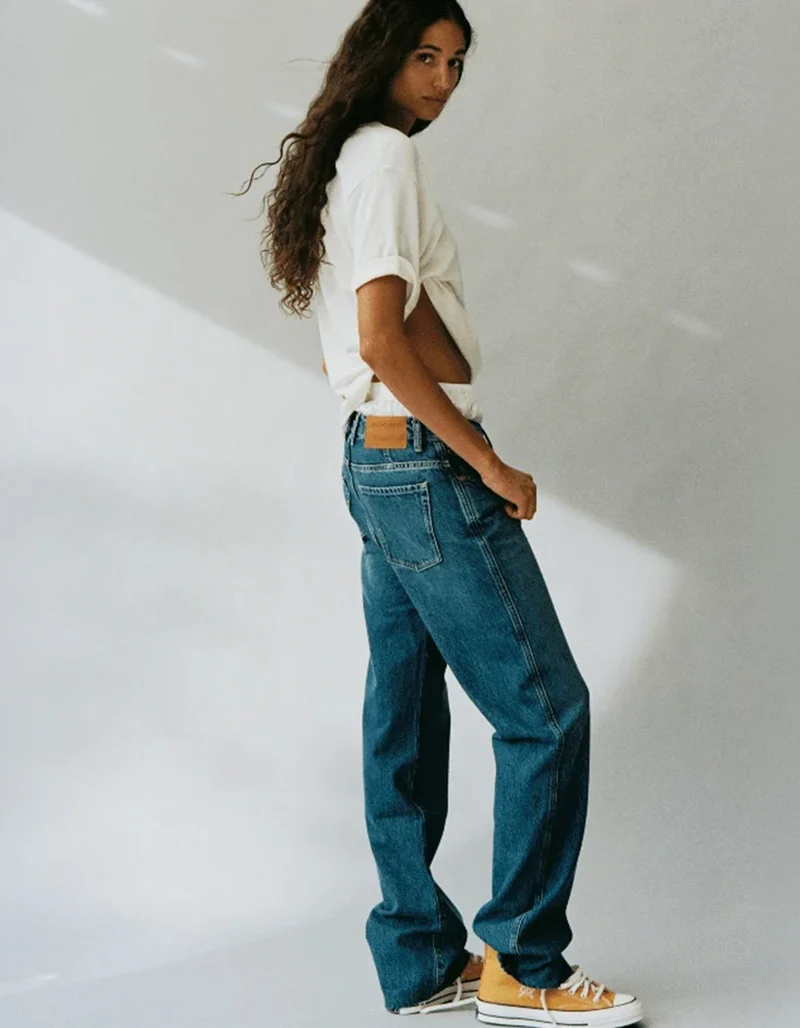 Straight-Leg Jeans Weekender mit offenem Saum