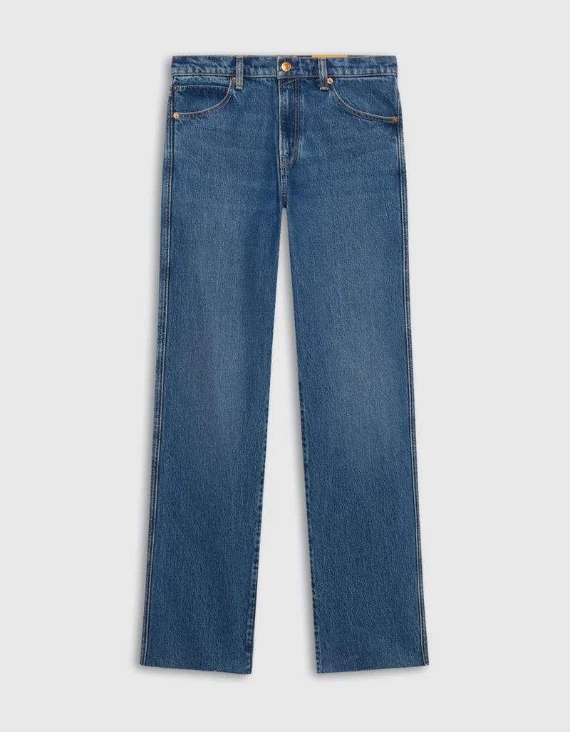 Straight-Leg Jeans Weekender mit offenem Saum