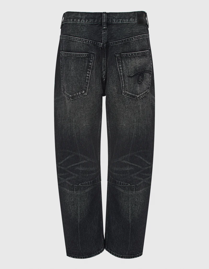 Barrel-Leg Jeans Articulated Knee X-BF