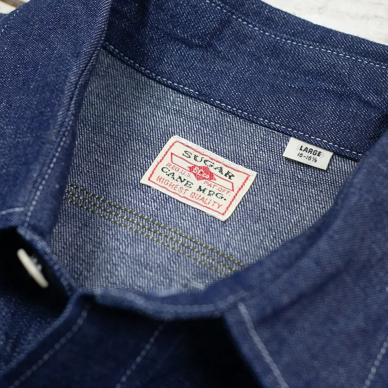 Blue Denim L/S Work Shirt Indigo