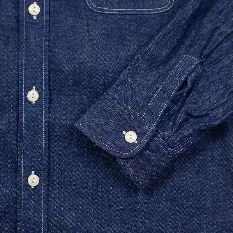 Blue Denim L/S Work Shirt Indigo