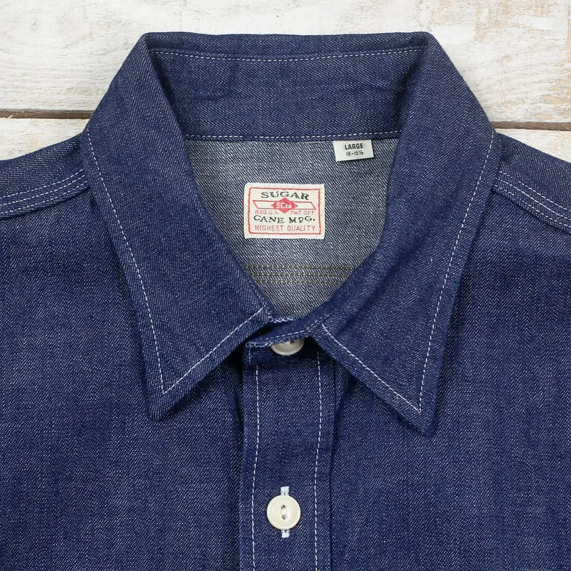 Blue Denim L/S Work Shirt Indigo
