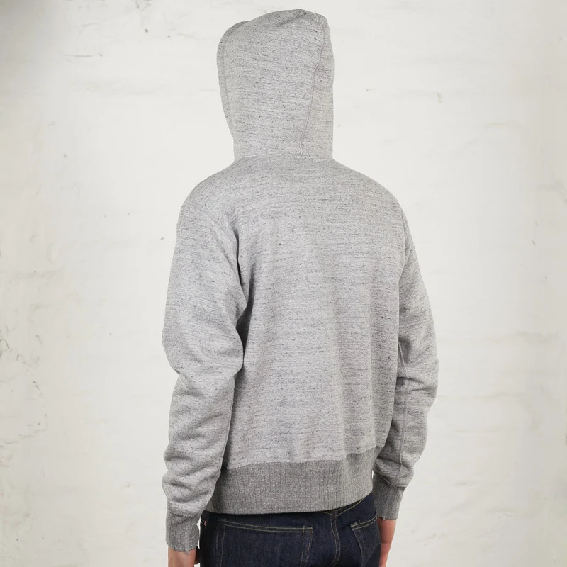 Heavy Hoodie Grau Meliert