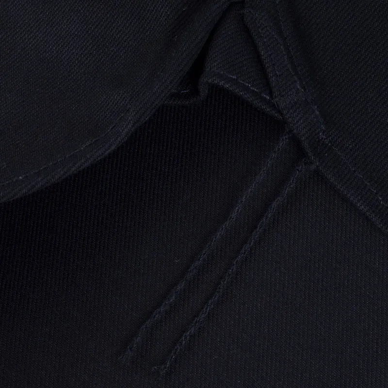 IHSH-362-BLK 16 oz. Denim CPO Shirt Superblack
