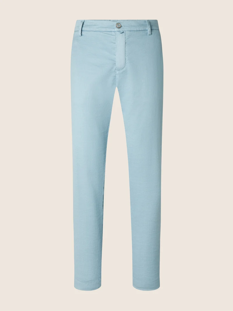 Gray – Cotton and Linen Stretch Gabardine Pants
