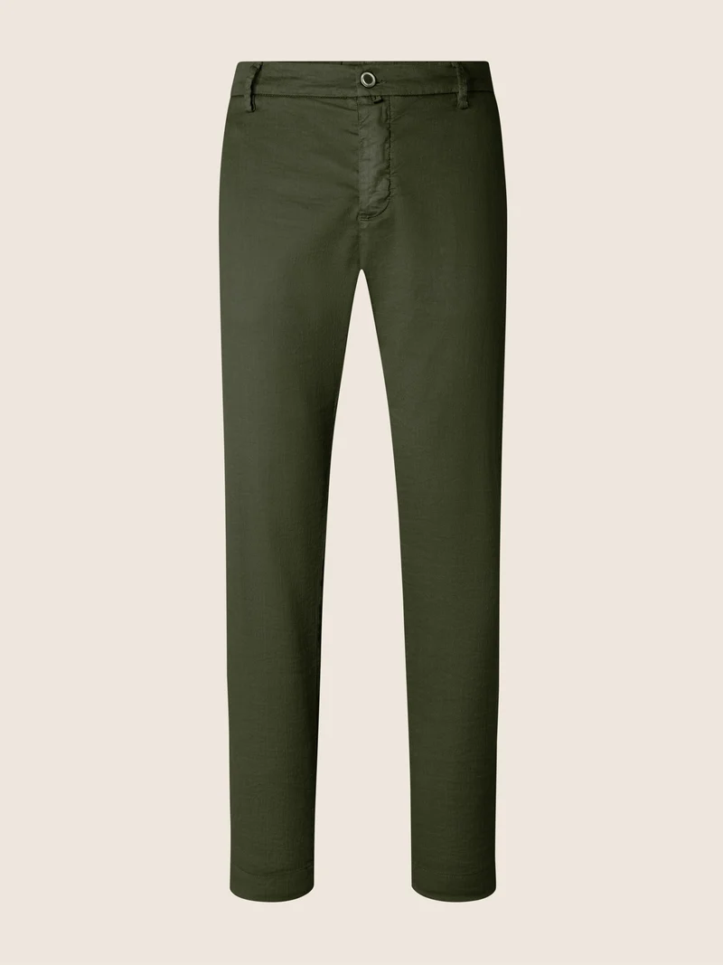 Gray – Pants in Cotton and Linen gabardine stretch
