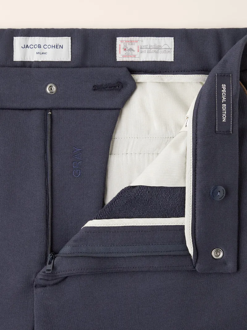 Gray – Pants in Sea Island Cotton Fleece