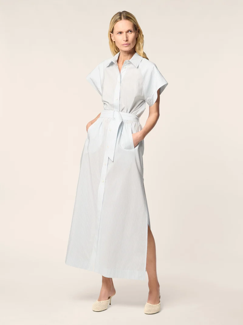 Cupro-Cotton Poplin Dress