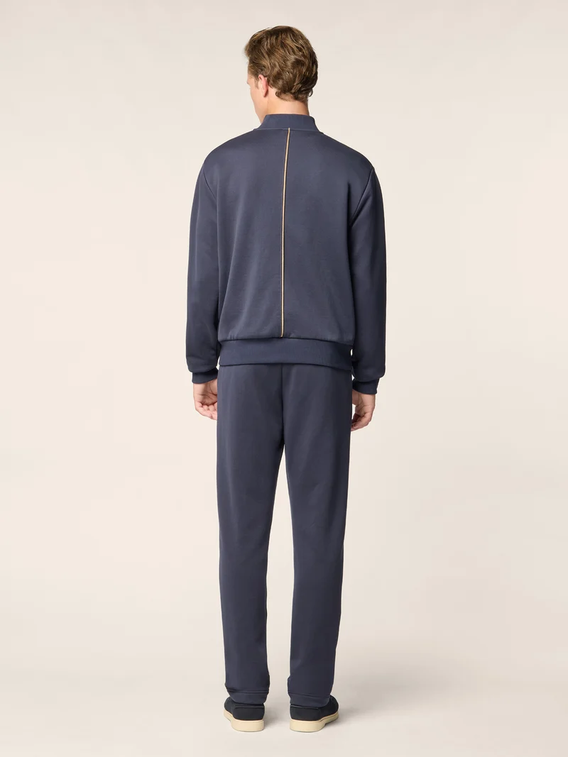 Bomber in Sea Island Cotton Fleece