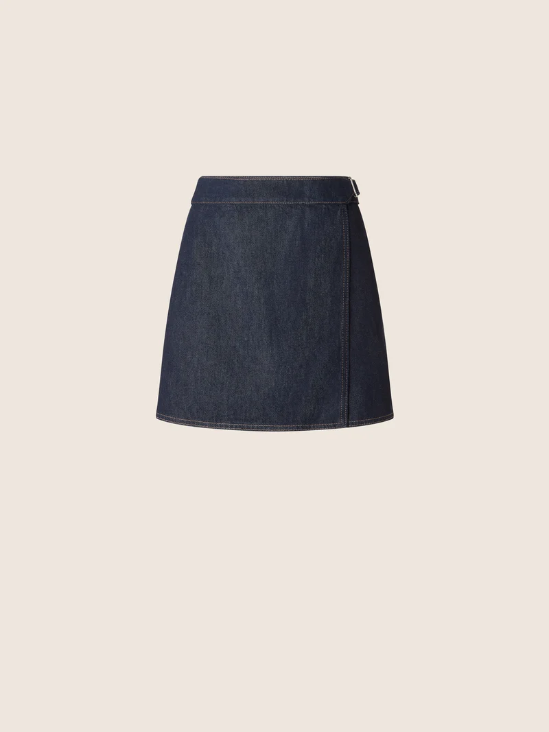 Cotton-Lyocell Denim Skirt