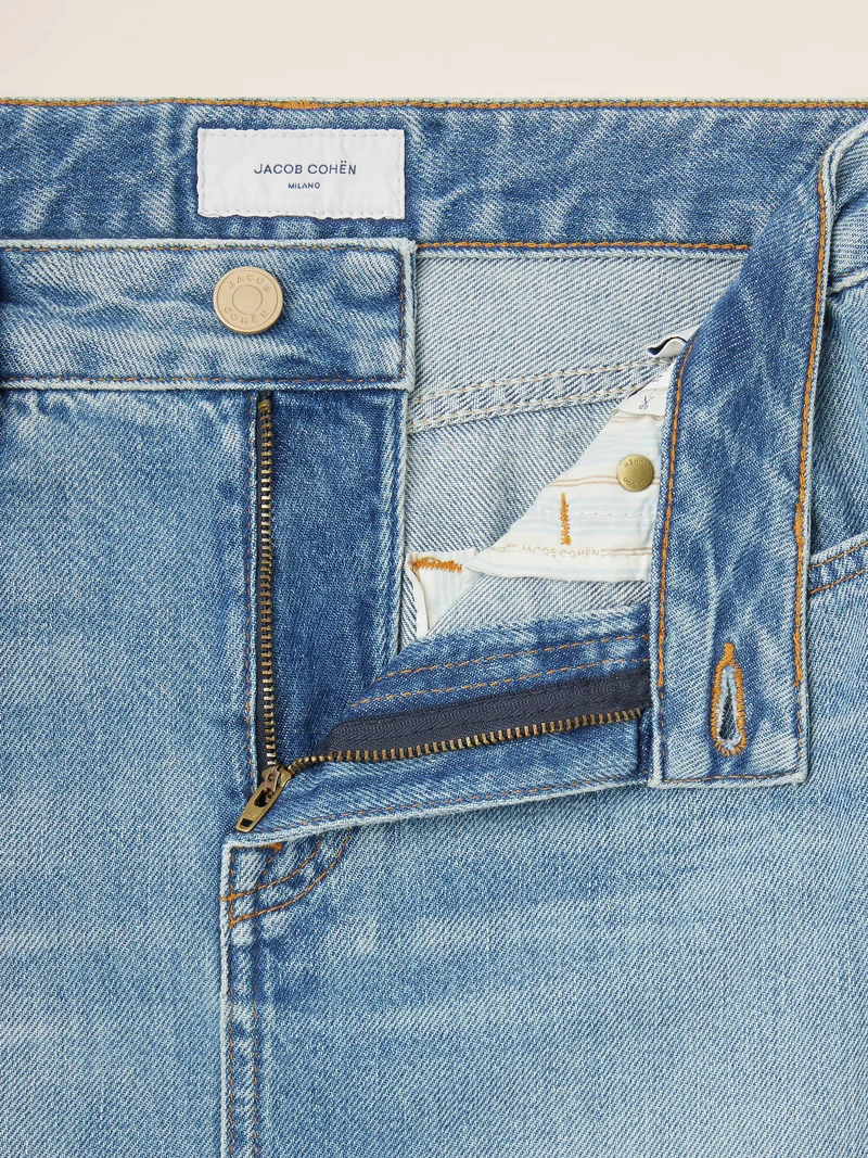Cotton-Lyocell Denim Skirt
