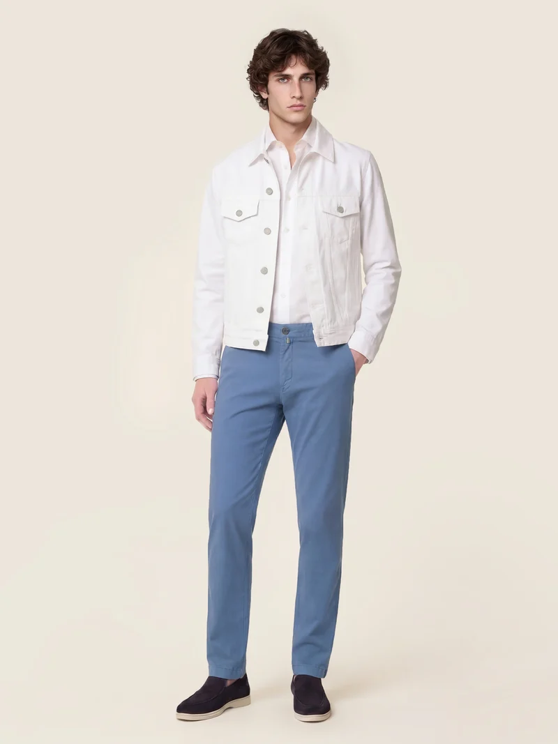 Bobby - Pants in Stretch Gabardine