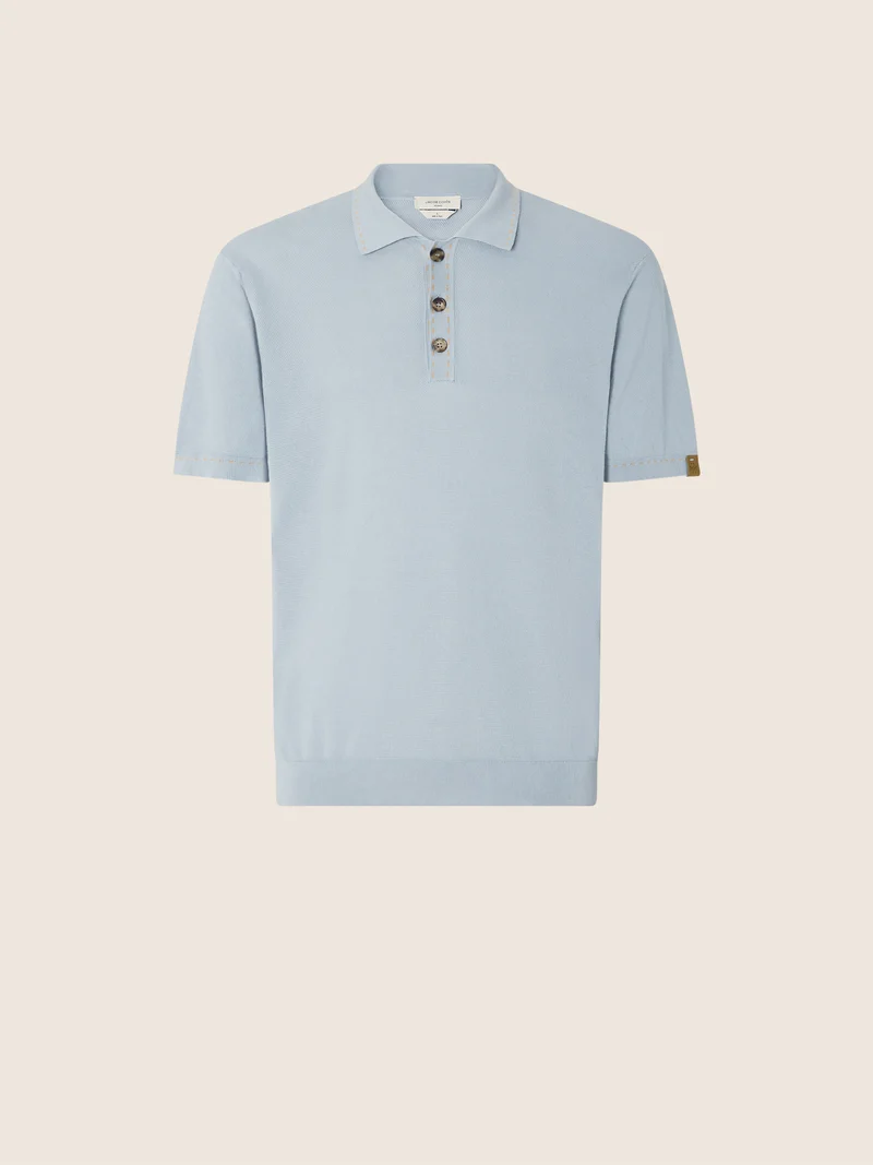 Polo Shirt in Brushed Cotton