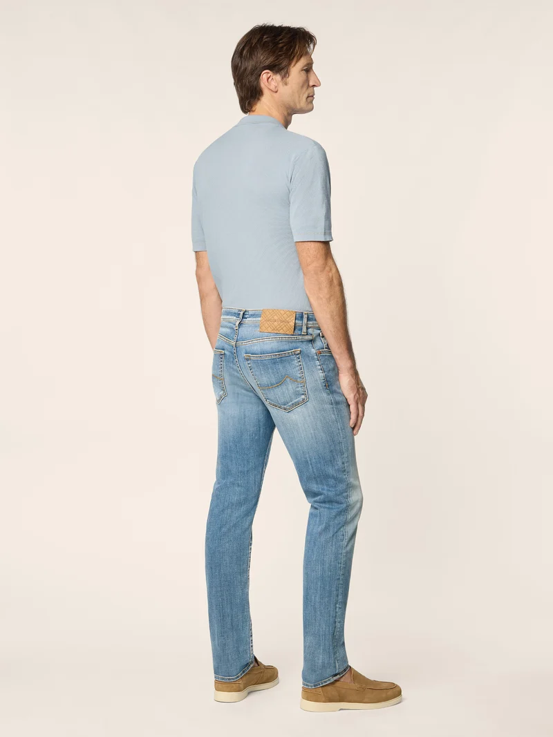 Polo Shirt in Brushed Cotton