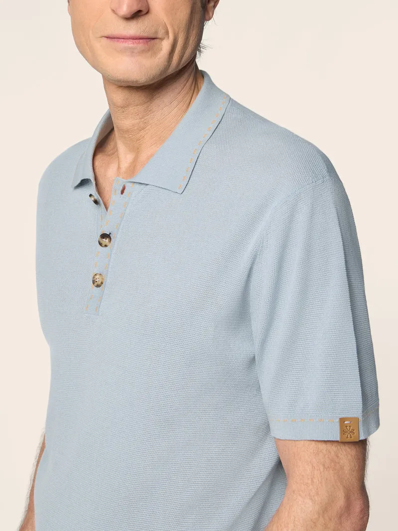 Polo Shirt in Brushed Cotton