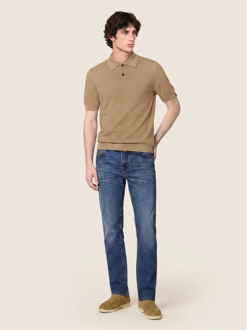 Bard – Stretch Cotton-Silk Jeans