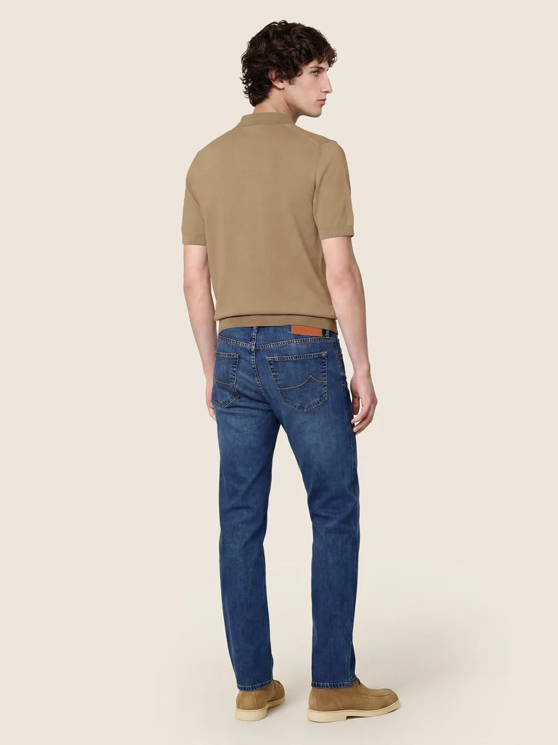 Bard – Stretch Cotton-Silk Jeans