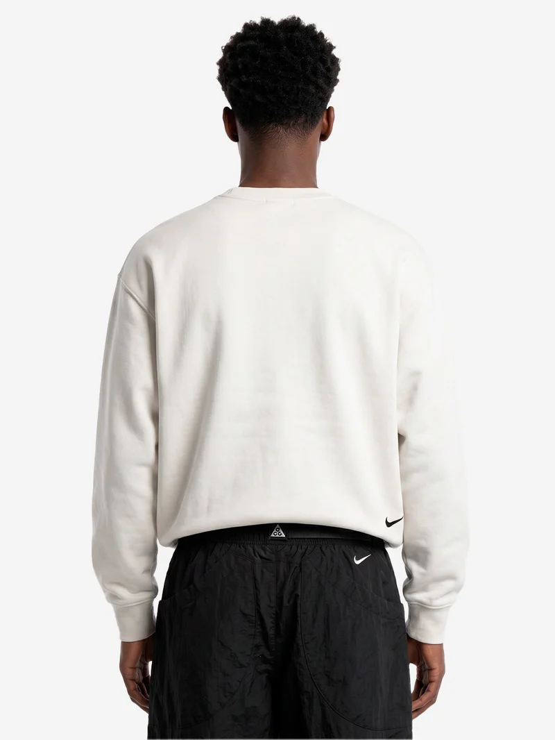 ACG Felpa Girocollo 'Tuff Fleece' bianca Dri-FIT