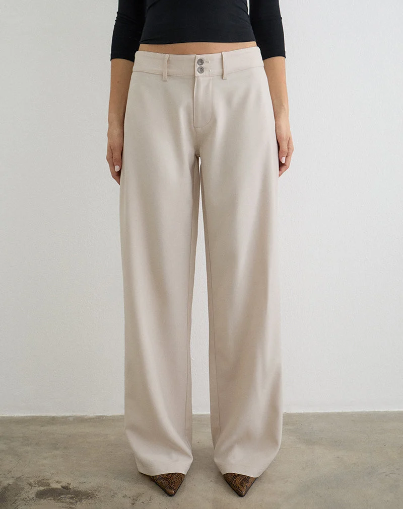 Calza-Hose in Tailoring-Passform, Farbe „Cannoli Cream“