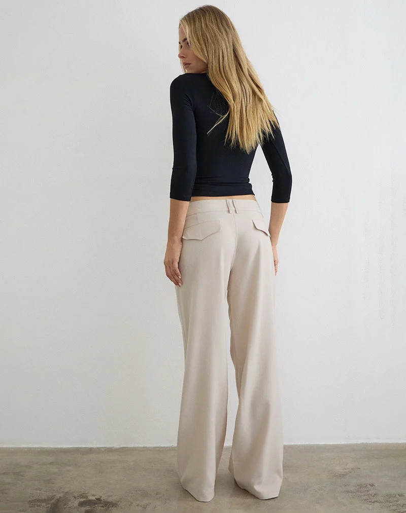 Calza-Hose in Tailoring-Passform, Farbe „Cannoli Cream“