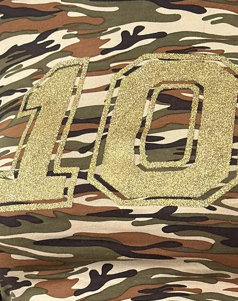 Biya Top in Camouflage Braun