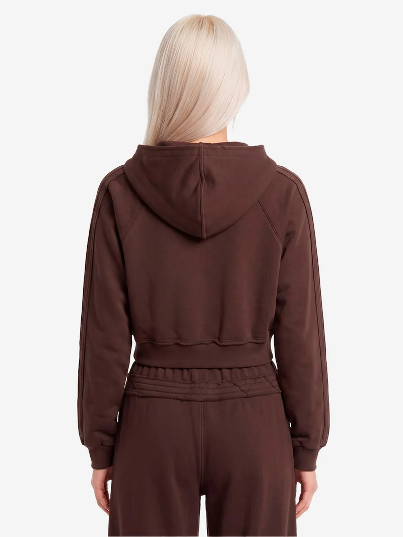 Felpa marrone con cappuccio SST Double Front