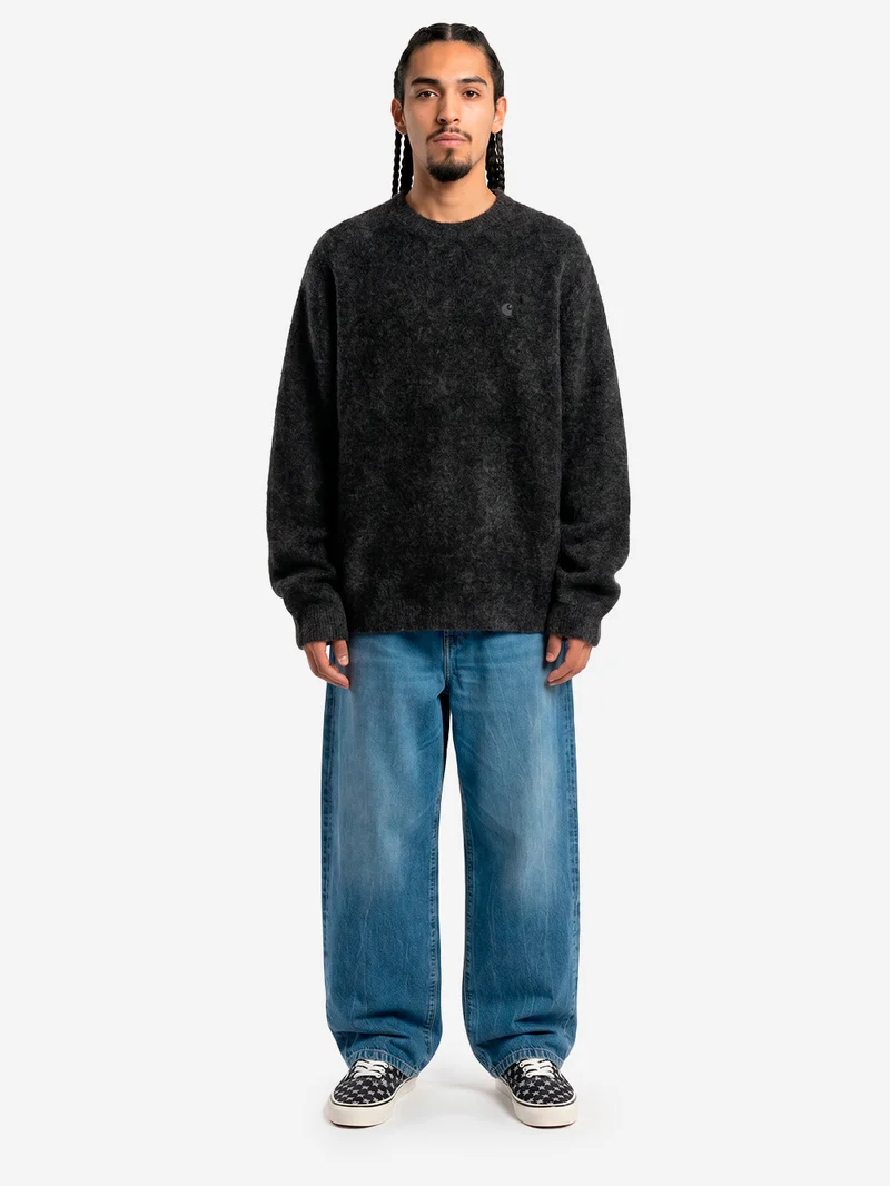 Pantaloni 'Landon' in denim blu marble used wash