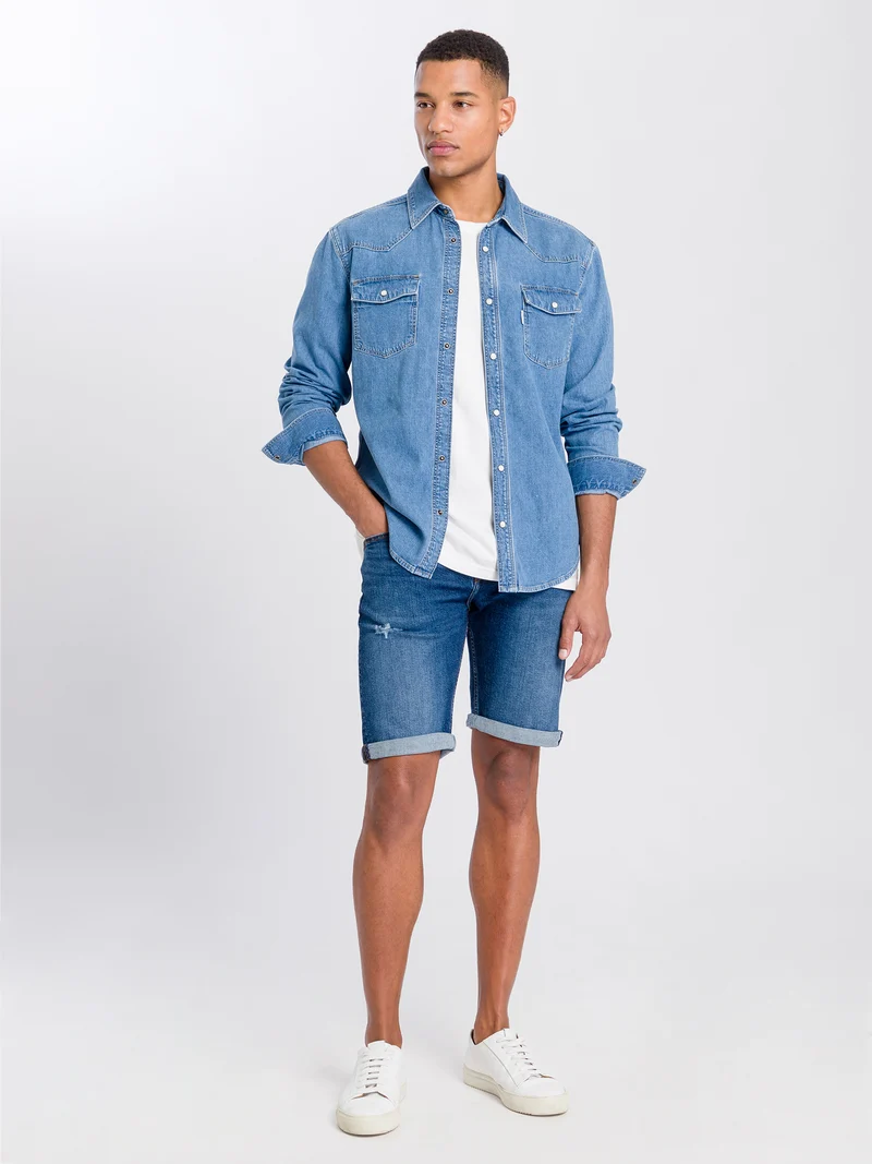 LEOM | HERREN JEANS SHORTS