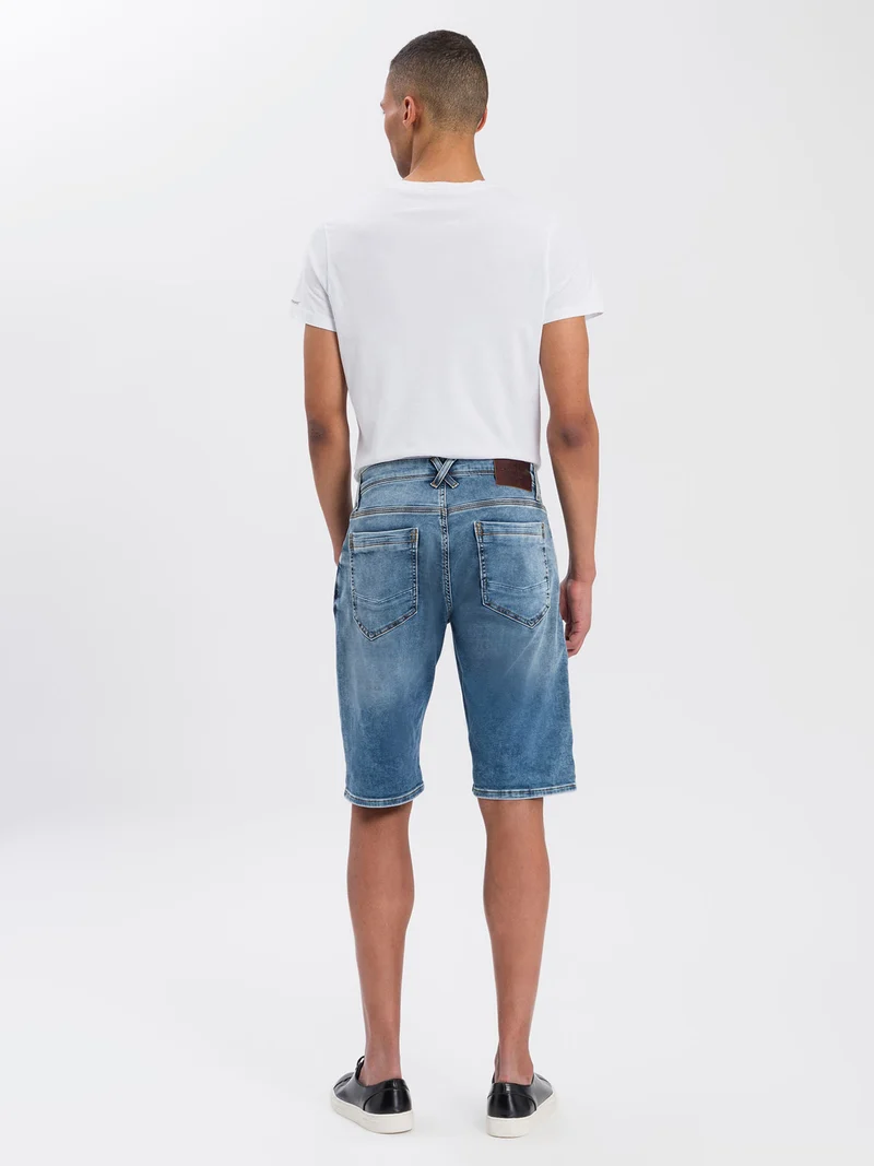 LEOM | HERREN SWEAT DENIM SHORTS