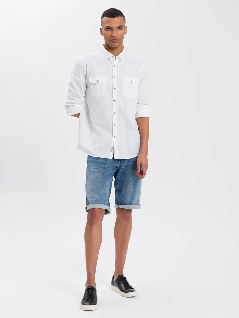 LEOM | HERREN SWEAT DENIM SHORTS
