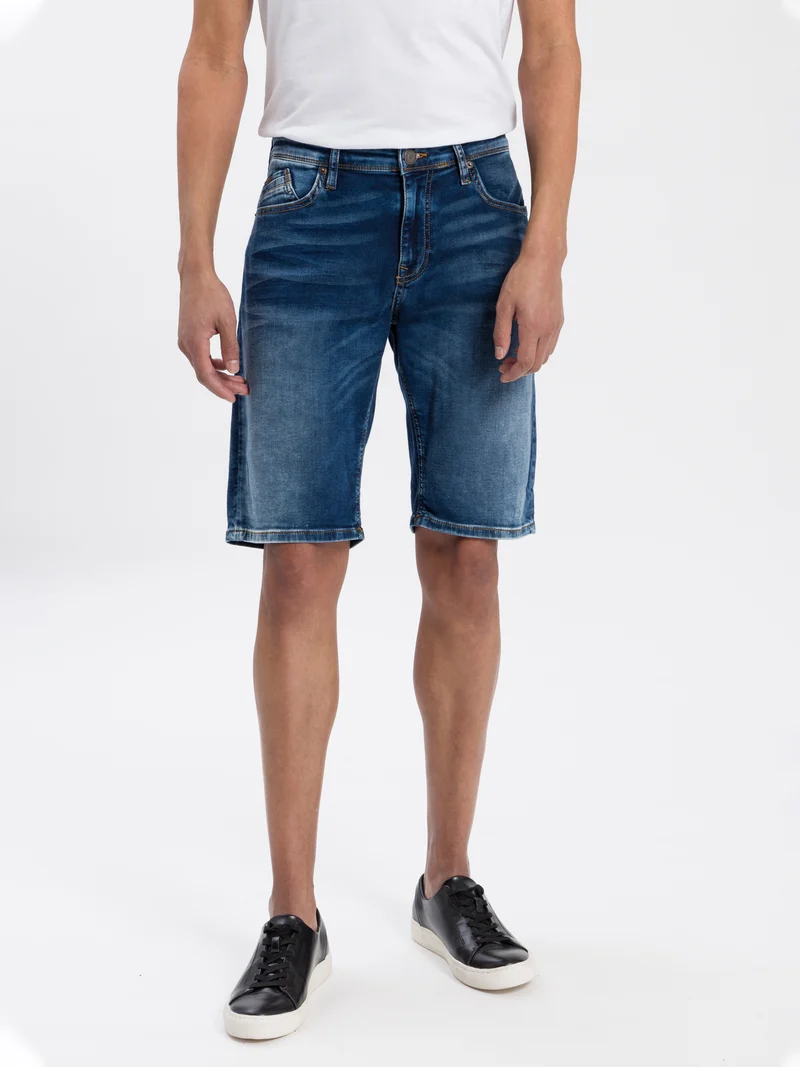 LEOM | HERREN SWEAT DENIM SHORTS