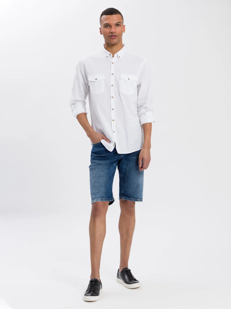 LEOM | HERREN SWEAT DENIM SHORTS