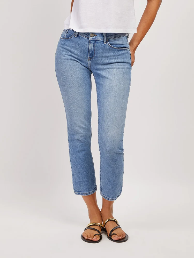 Women’s Best Sellers Mid Rise Slim Straight Jeans