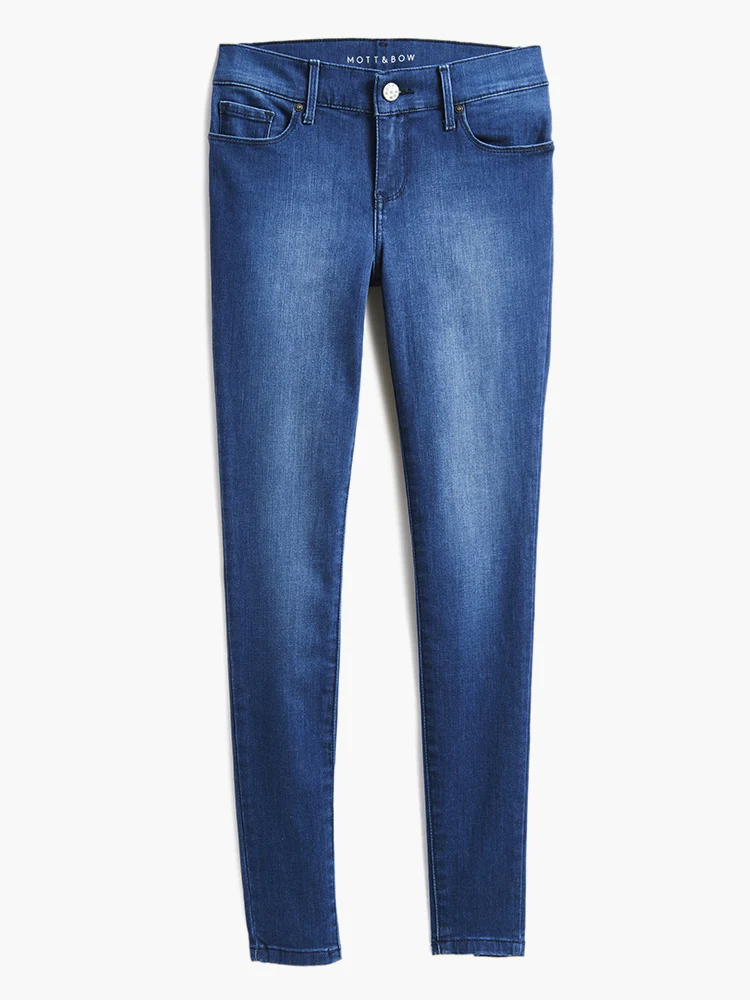 High Rise Skinny Carmine Jeans