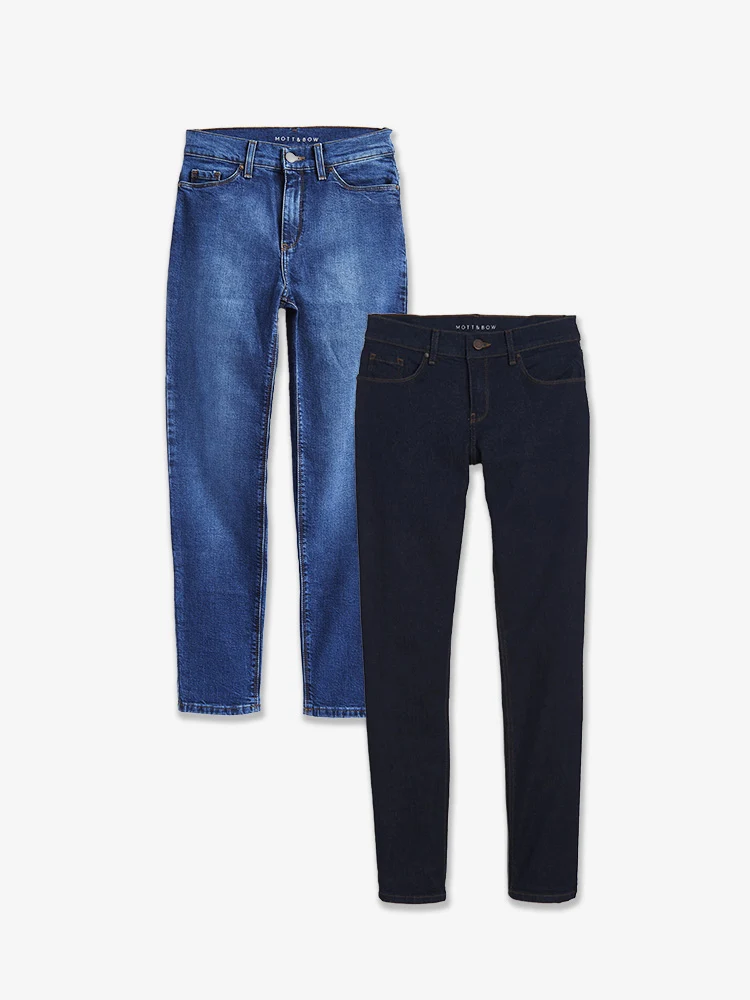 Ridge Mid Rise Slim Straight 2-Pack