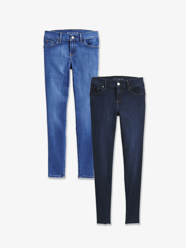 Jane Mid Rise Skinny 2-Pack