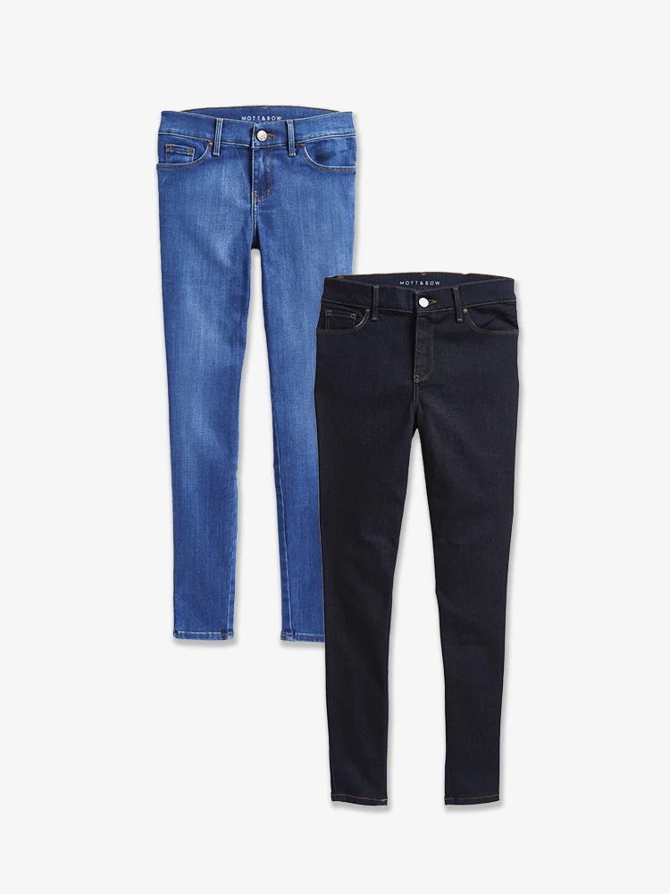Jane Mid Rise Skinny 2-Pack