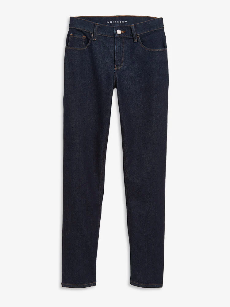 Mid Rise Slim Straight Grand Jeans