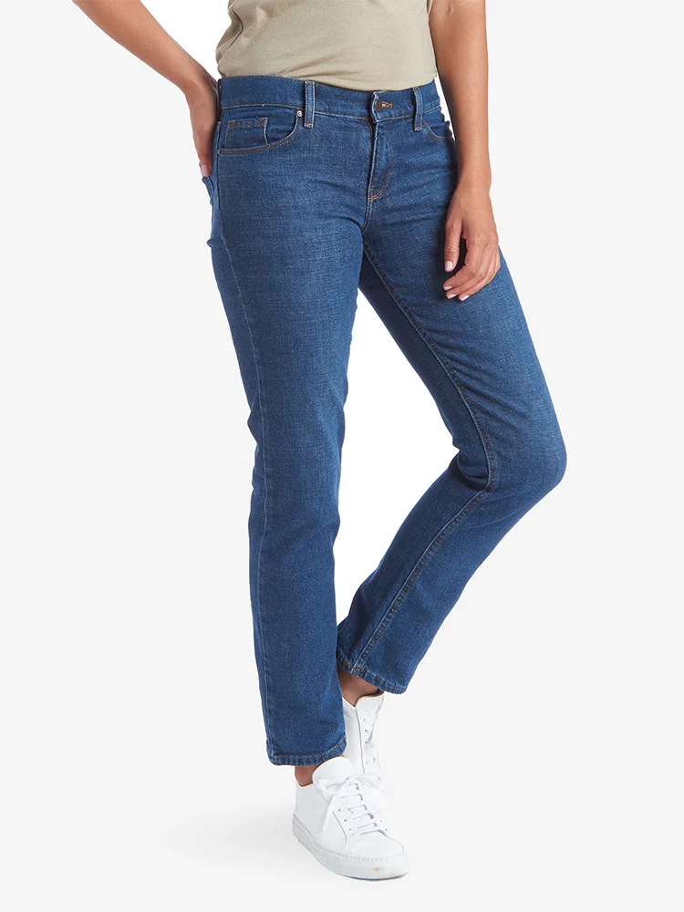 Charlton Mid Rise Slim Straight Jeans
