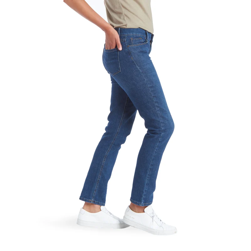 Charlton Mid Rise Slim Straight Jeans