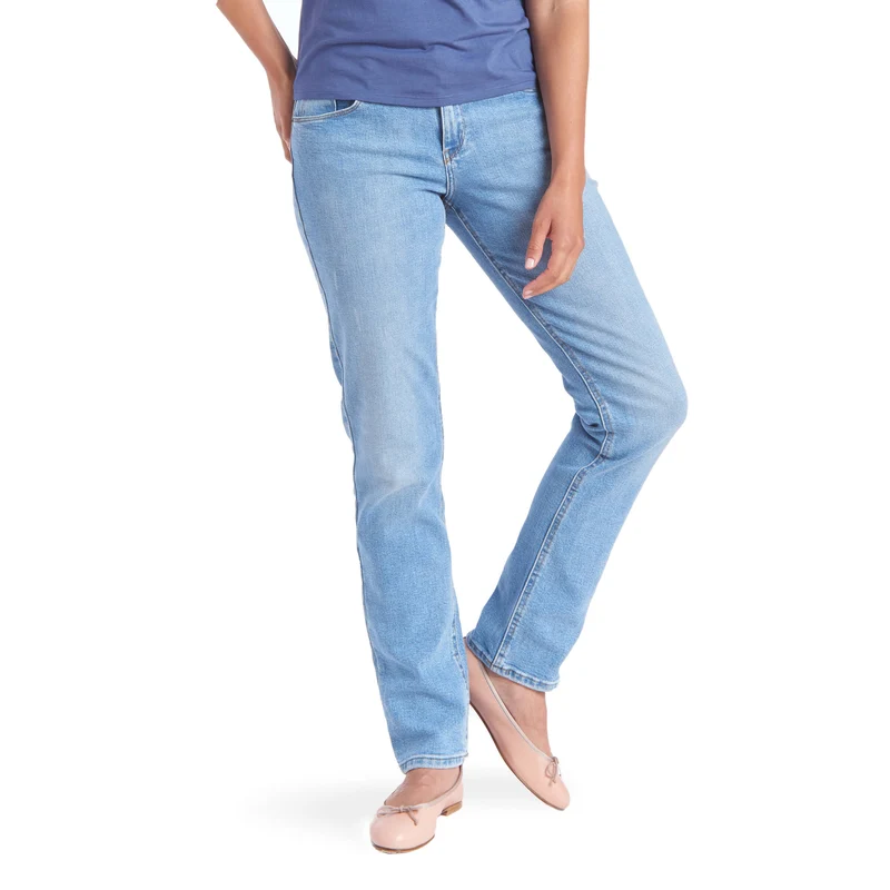 Grand Mid Rise Slim Straight Jeans
