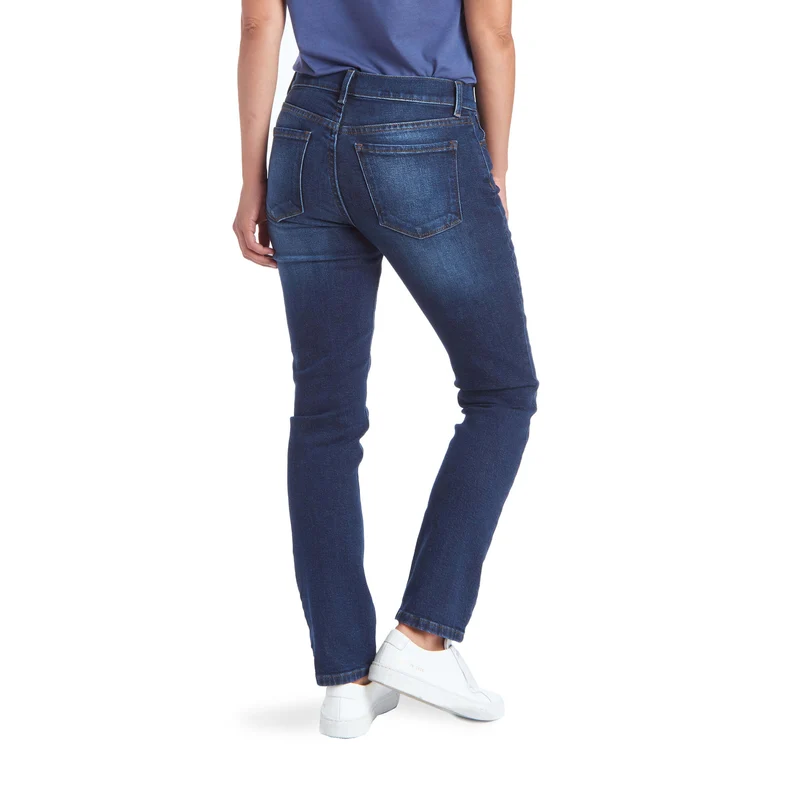 Grand Mid Rise Slim Straight Jeans