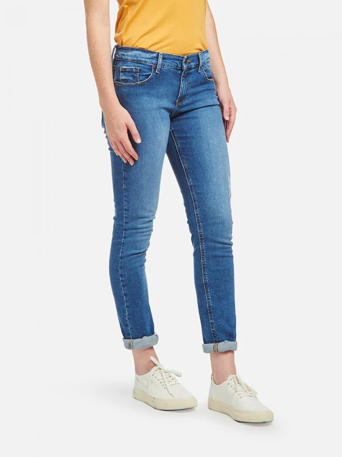 Ridge Mid Rise Slim Straight Jeans