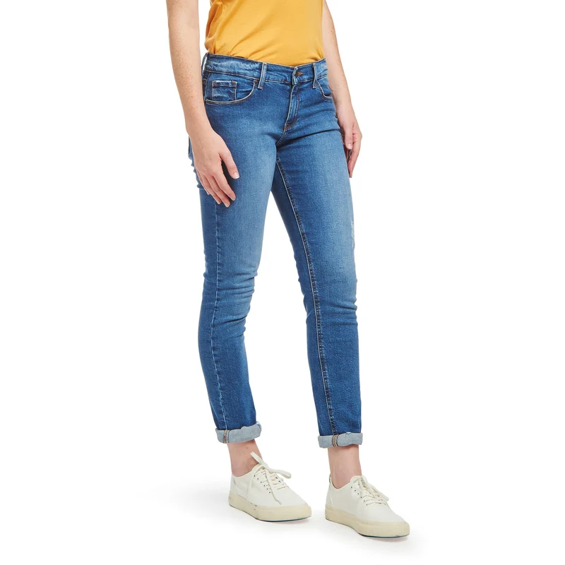 Ridge Mid Rise Slim Straight Jeans