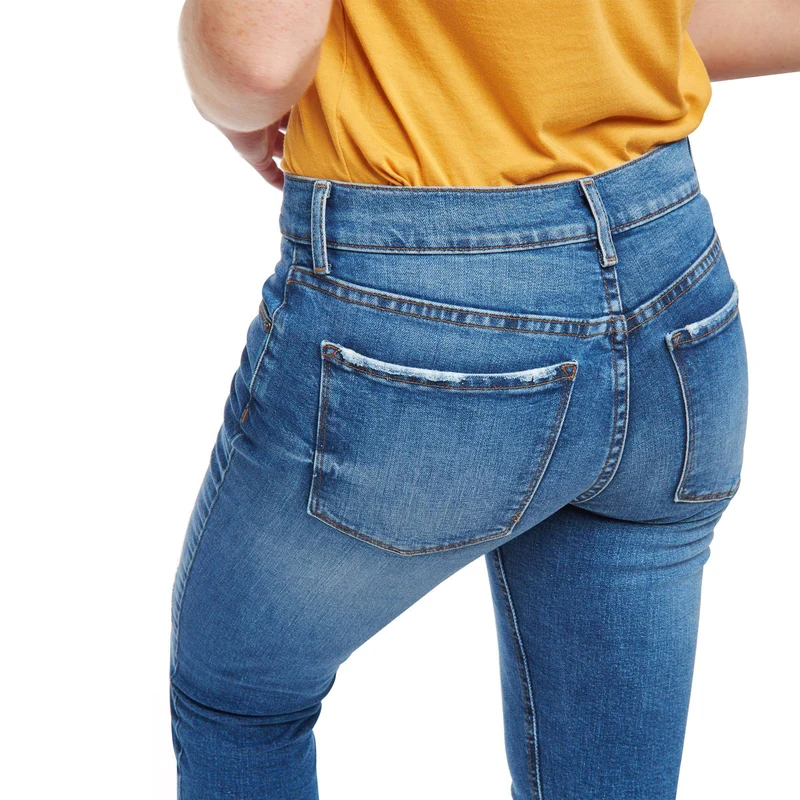 Ridge Mid Rise Slim Straight Jeans