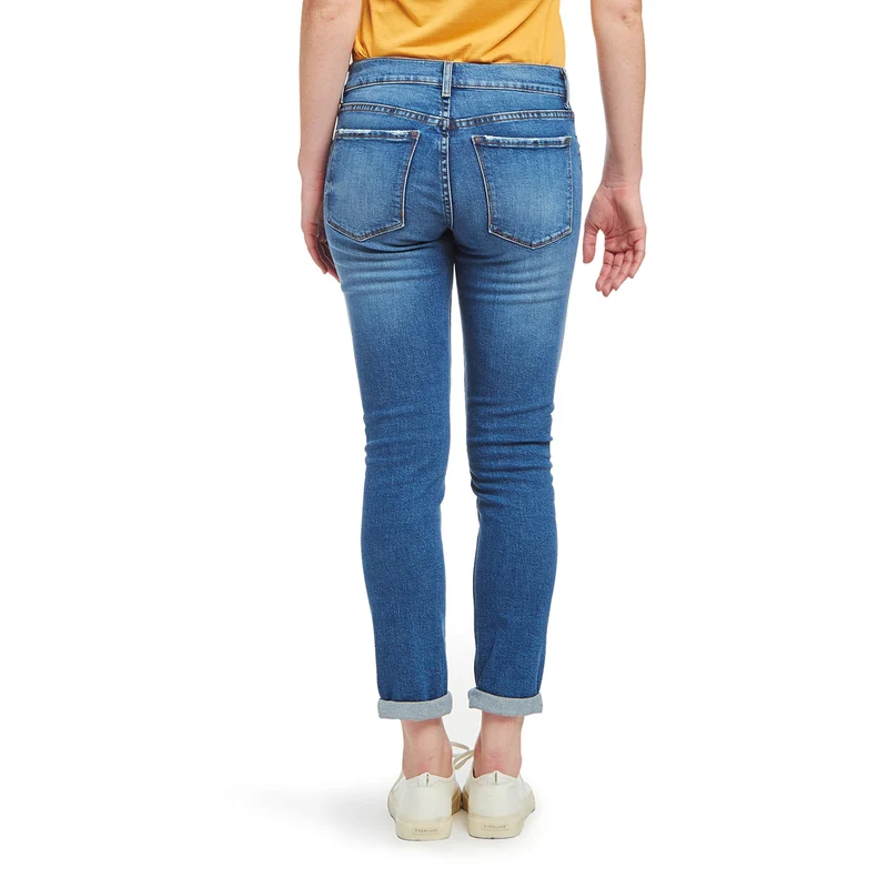 Ridge Mid Rise Slim Straight Jeans